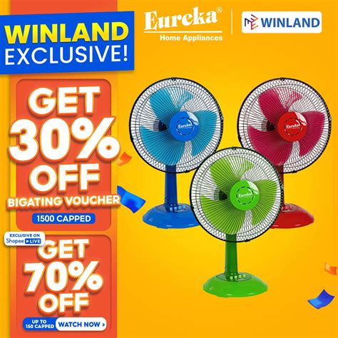 Get Your Eureka Electric Fan at Winland! .